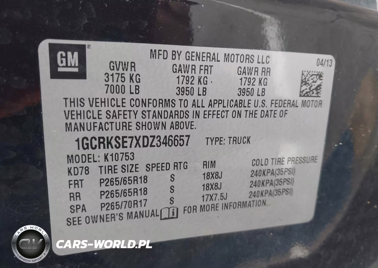 2013 Chevrolet Silverado 1500 Lt VIN:1GCRKSE7XDZ346657 - 9