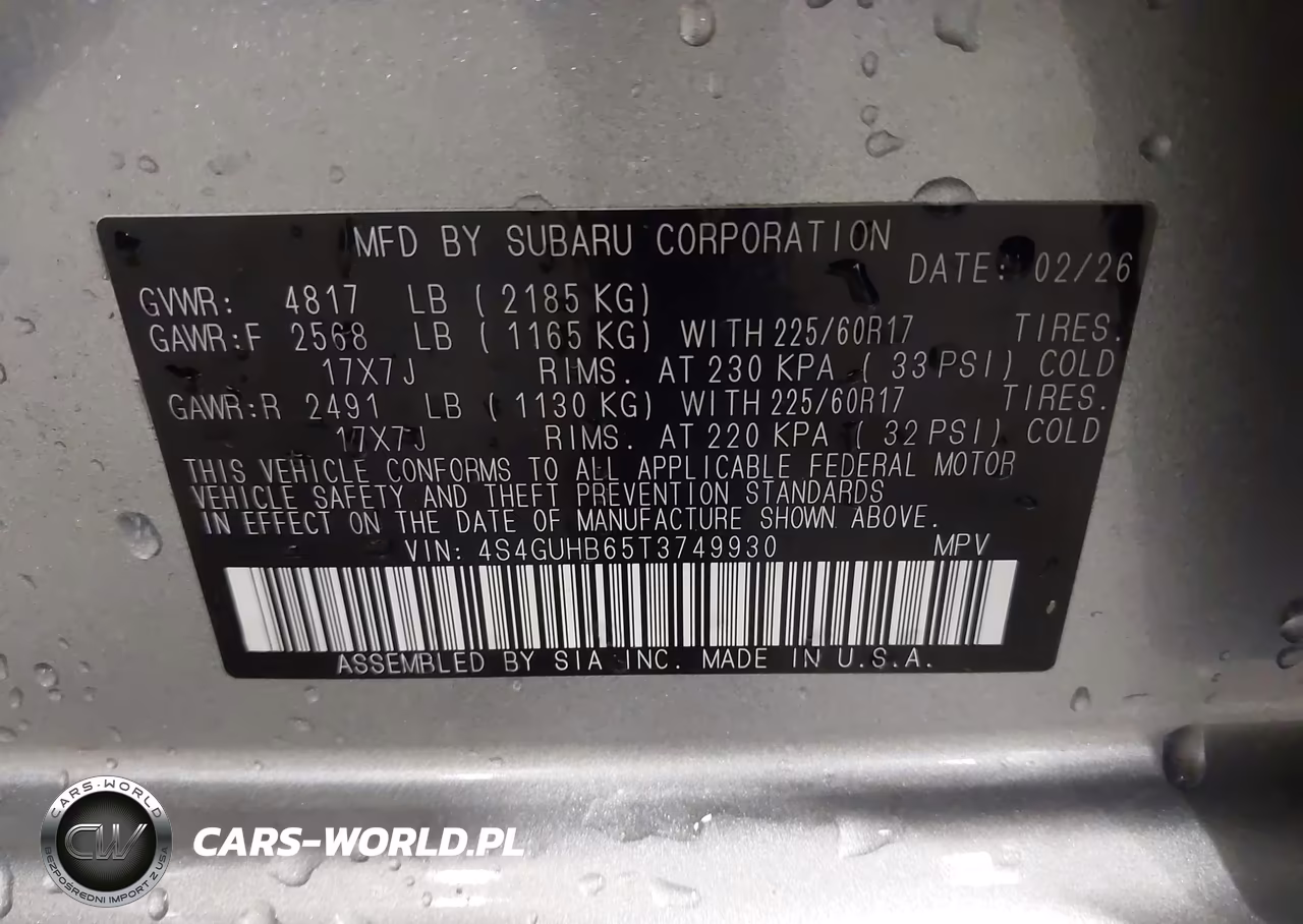 2026 Subaru Crosstrek VIN:4S4GUHB65T3749930 - 9