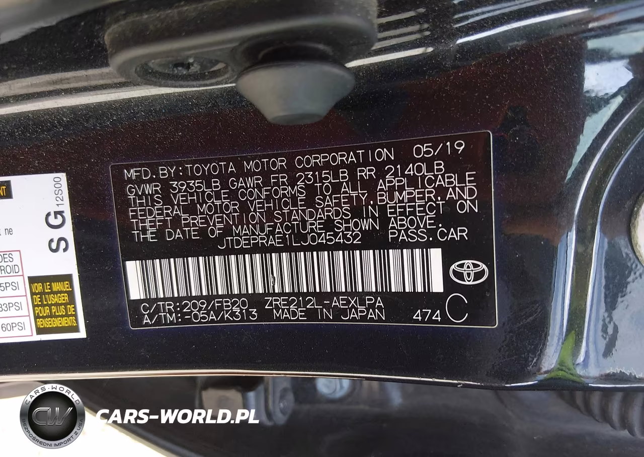 2020 Toyota Corolla Le VIN:JTDEPRAE1LJ045432 - 9