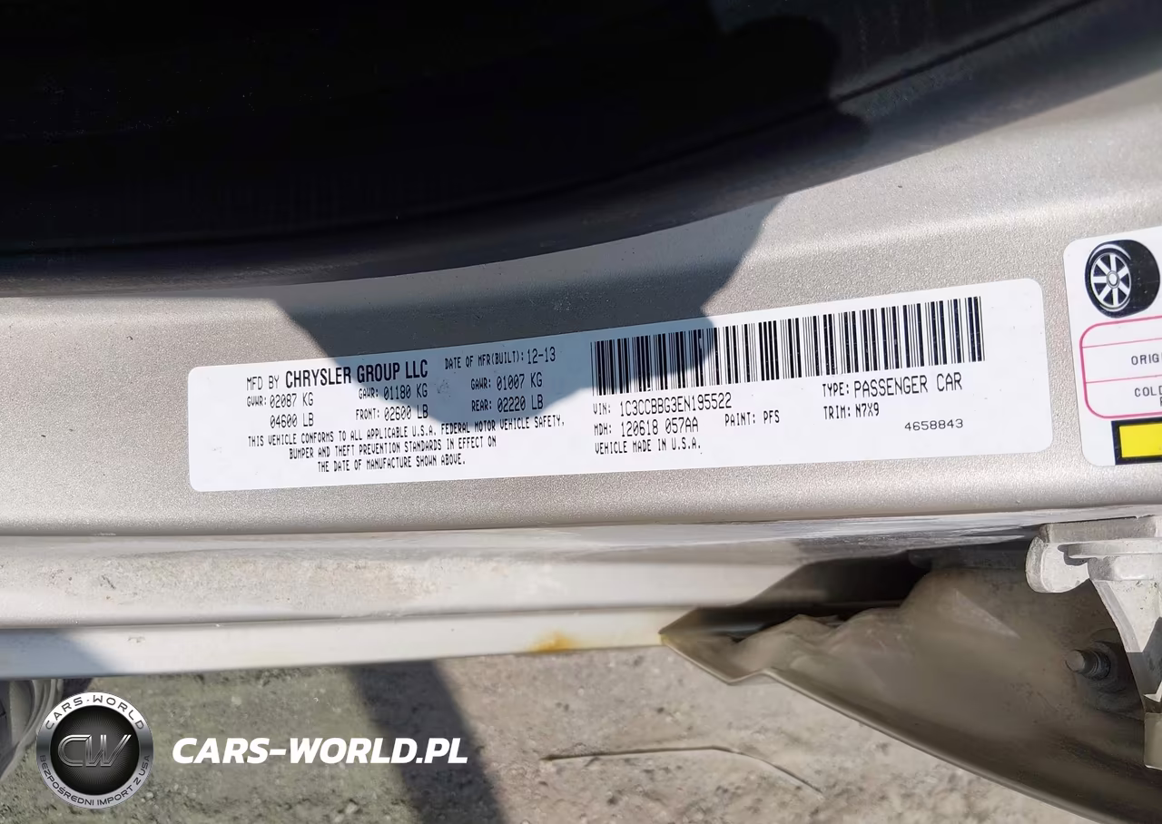 2014 Chrysler 200 Touring VIN:1C3CCBBG3EN195522 - 9