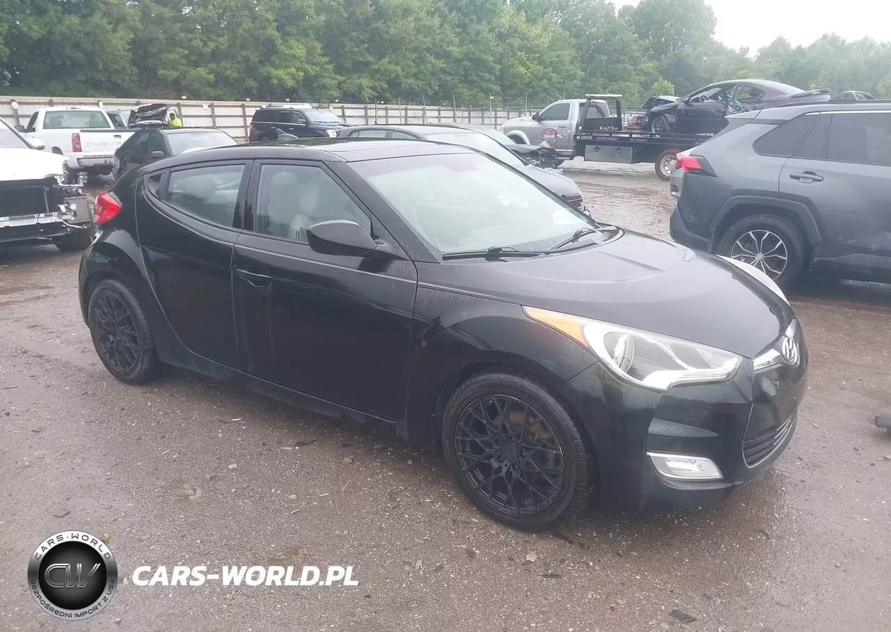 2013 Hyundai Veloster Base W-Gray VIN:KMHTC6AD5DU101084 - 1
