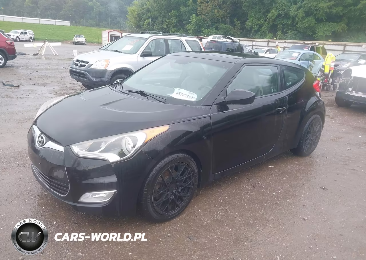 2013 Hyundai Veloster Base W-Gray VIN:KMHTC6AD5DU101084 - 2