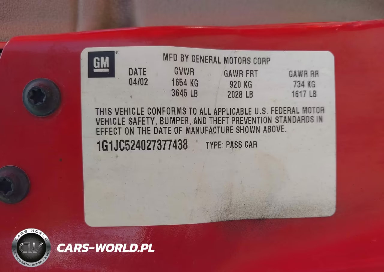2002 Chevrolet Cavalier VIN:1G1JC524027377438 - 9
