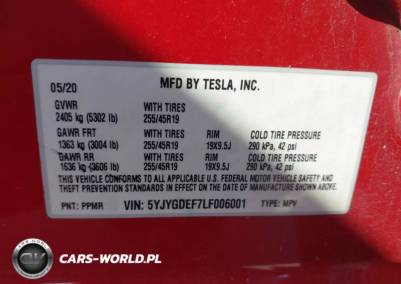2020 Tesla Model Y Long Range Dual Motor All-Wheel Drive-Performance Dual Motor All-Wheel Drive VIN:5YJYGDEF7LF006001 - 9
