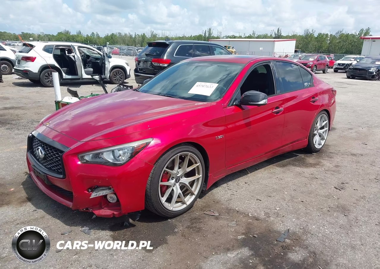2018 Infiniti Q50 3.0T Red Sport 400 VIN:JN1FV7AR9JM481588 - 2