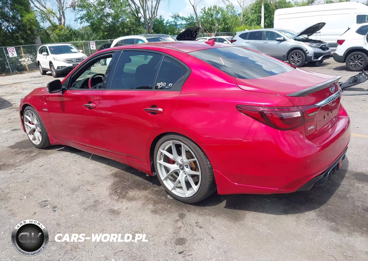 2018 Infiniti Q50 3.0T Red Sport 400 VIN:JN1FV7AR9JM481588 - 3