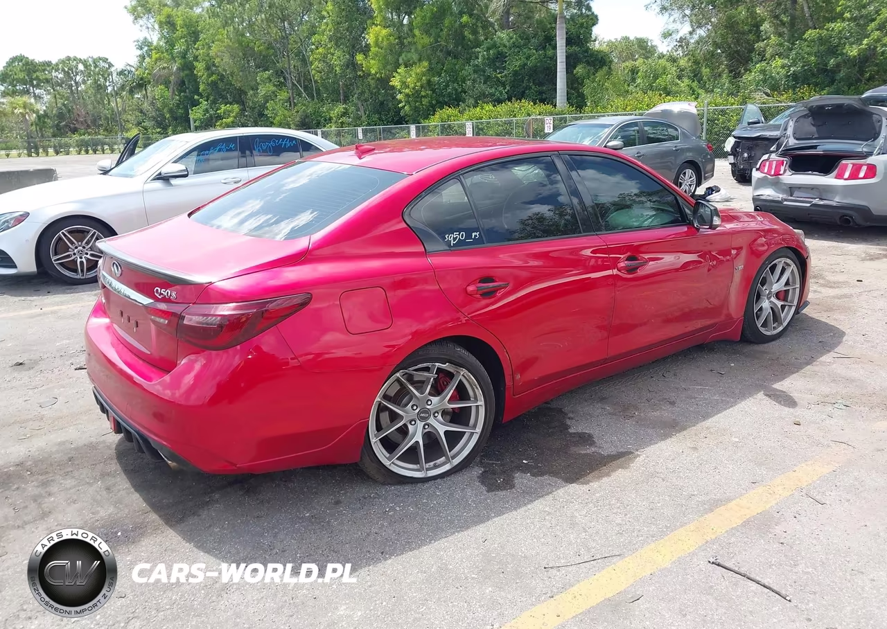 2018 Infiniti Q50 3.0T Red Sport 400 VIN:JN1FV7AR9JM481588 - 4