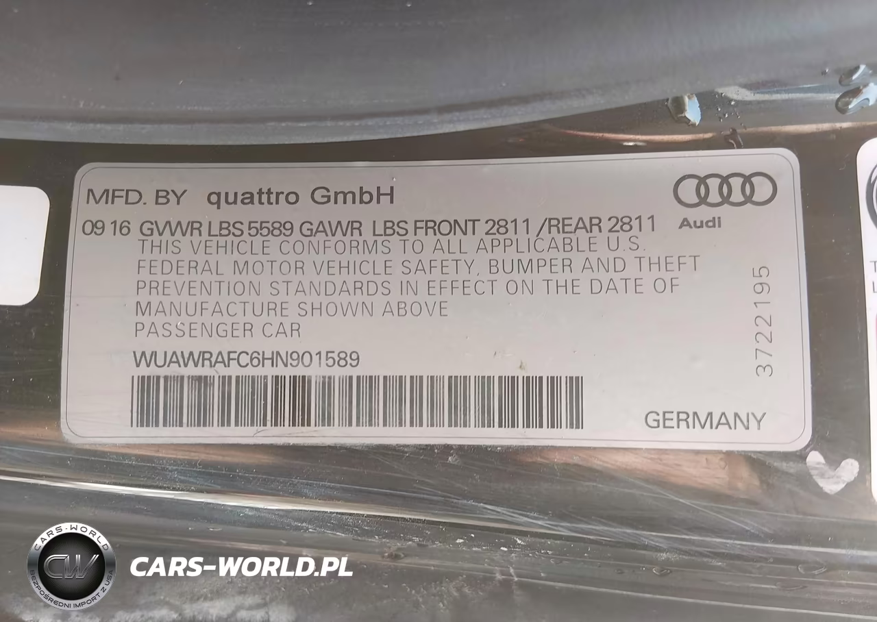 2017 Audi Rs 7 Performance Prestige VIN:WUAWRAFC6HN901589 - 9