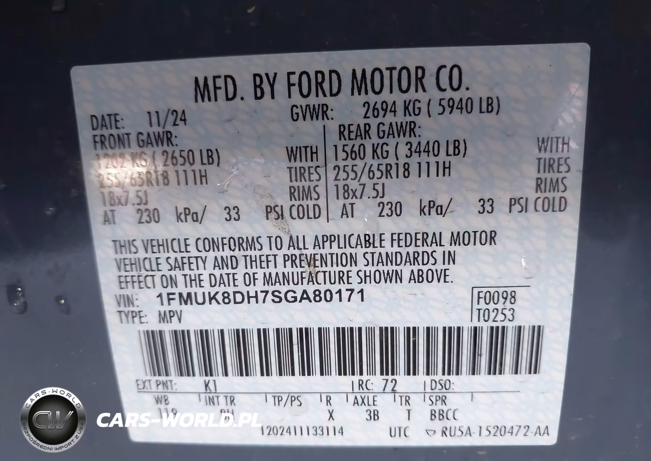 2025 Ford Explorer Active VIN:1FMUK8DH7SGA80171 - 9