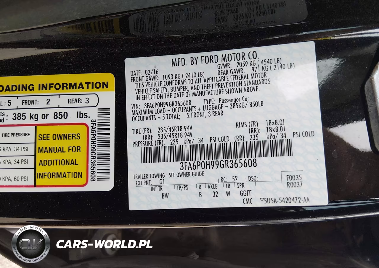 2016 Ford Fusion Se VIN:3FA6P0H99GR365608 - 9