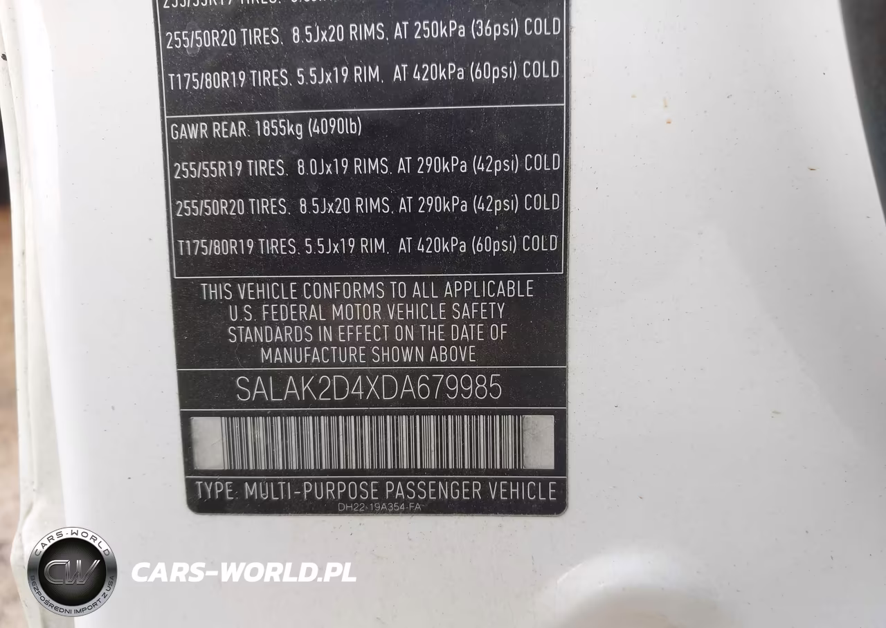 2013 Land Rover Lr4 VIN:SALAK2D4XDA679985 - 9