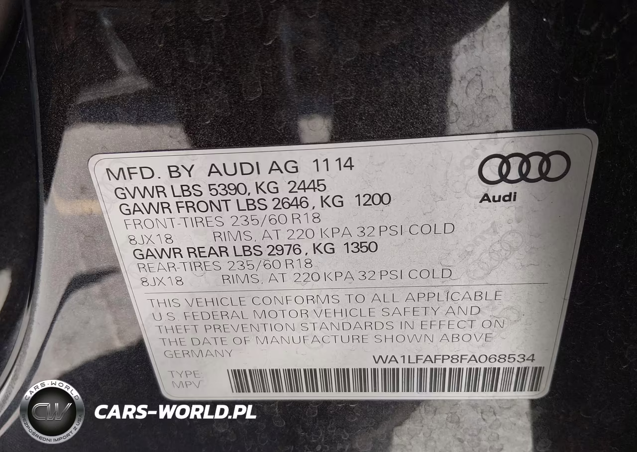2015 Audi Q5 2.0T Premium VIN:WA1LFAFP8FA068534 - 9