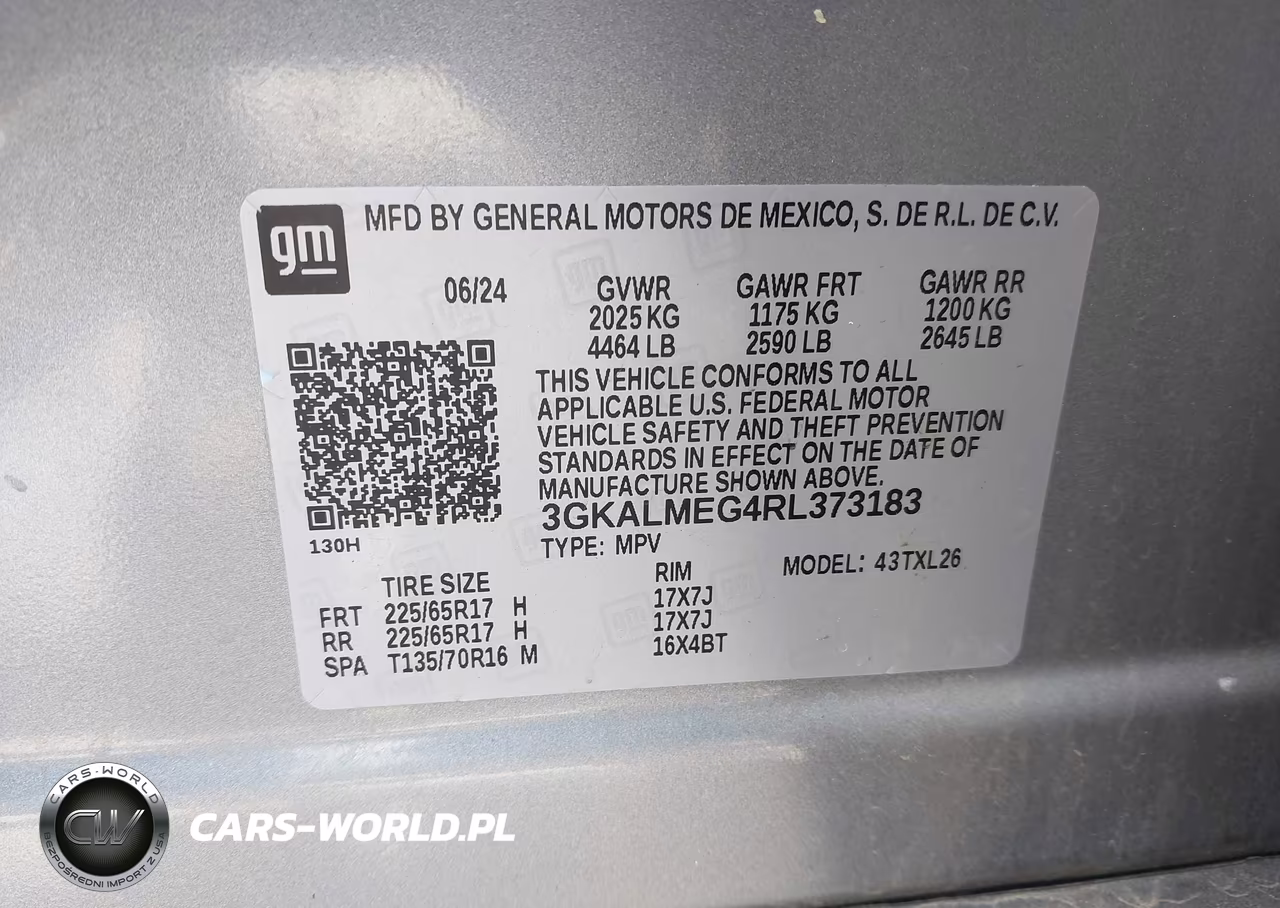2024 GMC Terrain Fwd Sle VIN:3GKALMEG4RL373183 - 9