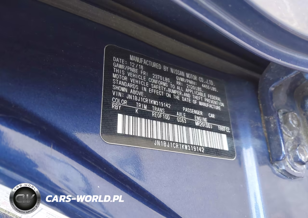 2019 Nissan Rogue Sport Sv VIN:JN1BJ1CR1KW319142 - 9