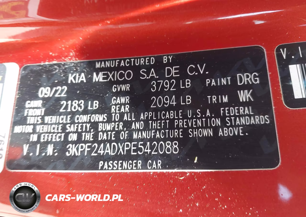 2023 Kia Forte Lxs VIN:3KPF24ADXPE542088 - 9