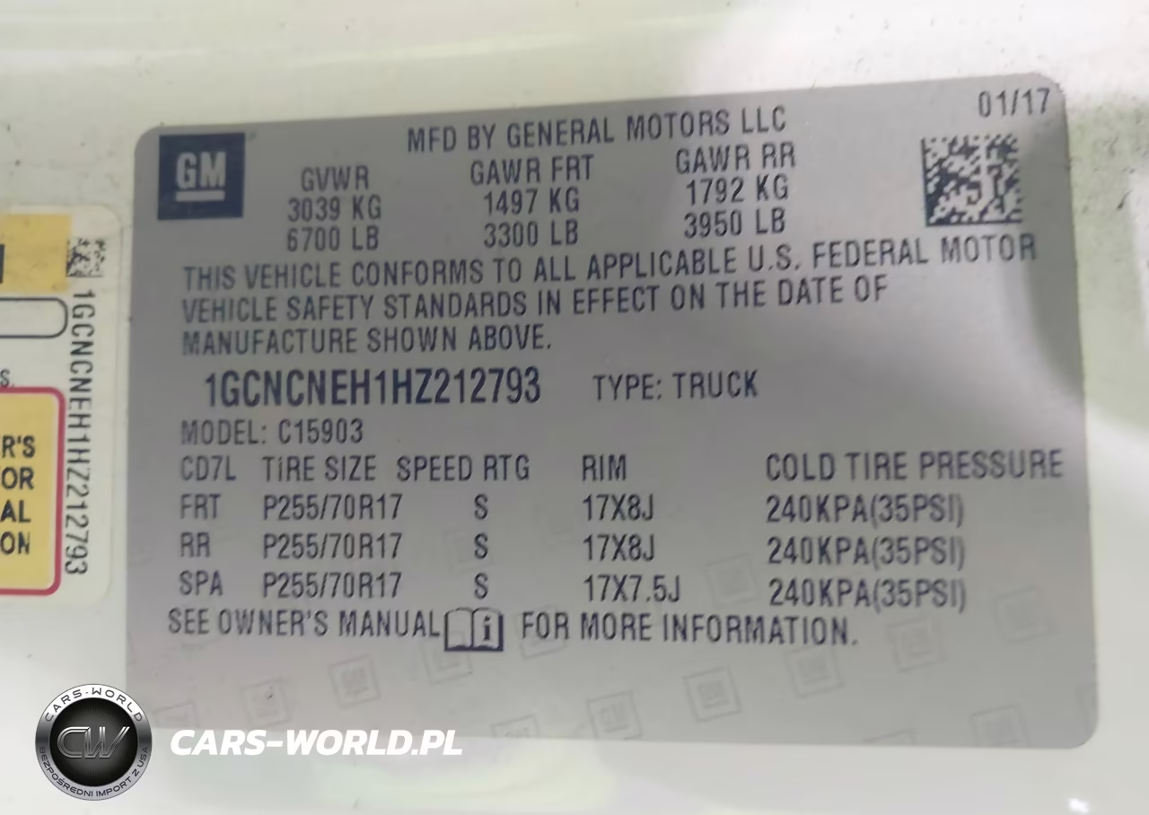 2017 Chevrolet Silverado 1500 Work Truck VIN:1GCNCNEH1HZ212793 - 9