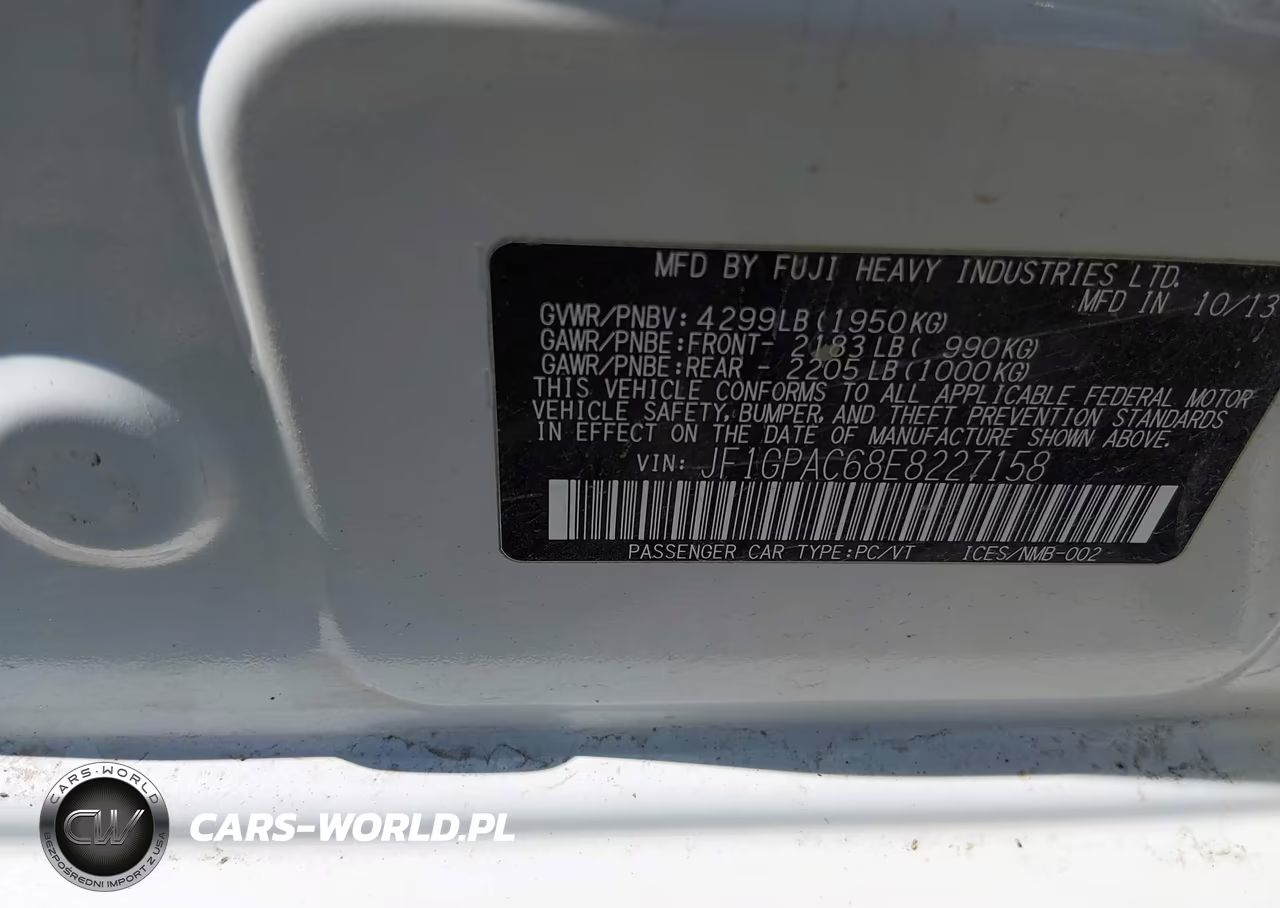 2014 Subaru Impreza 2.0I Premium VIN:JF1GPAC68E8227158 - 9