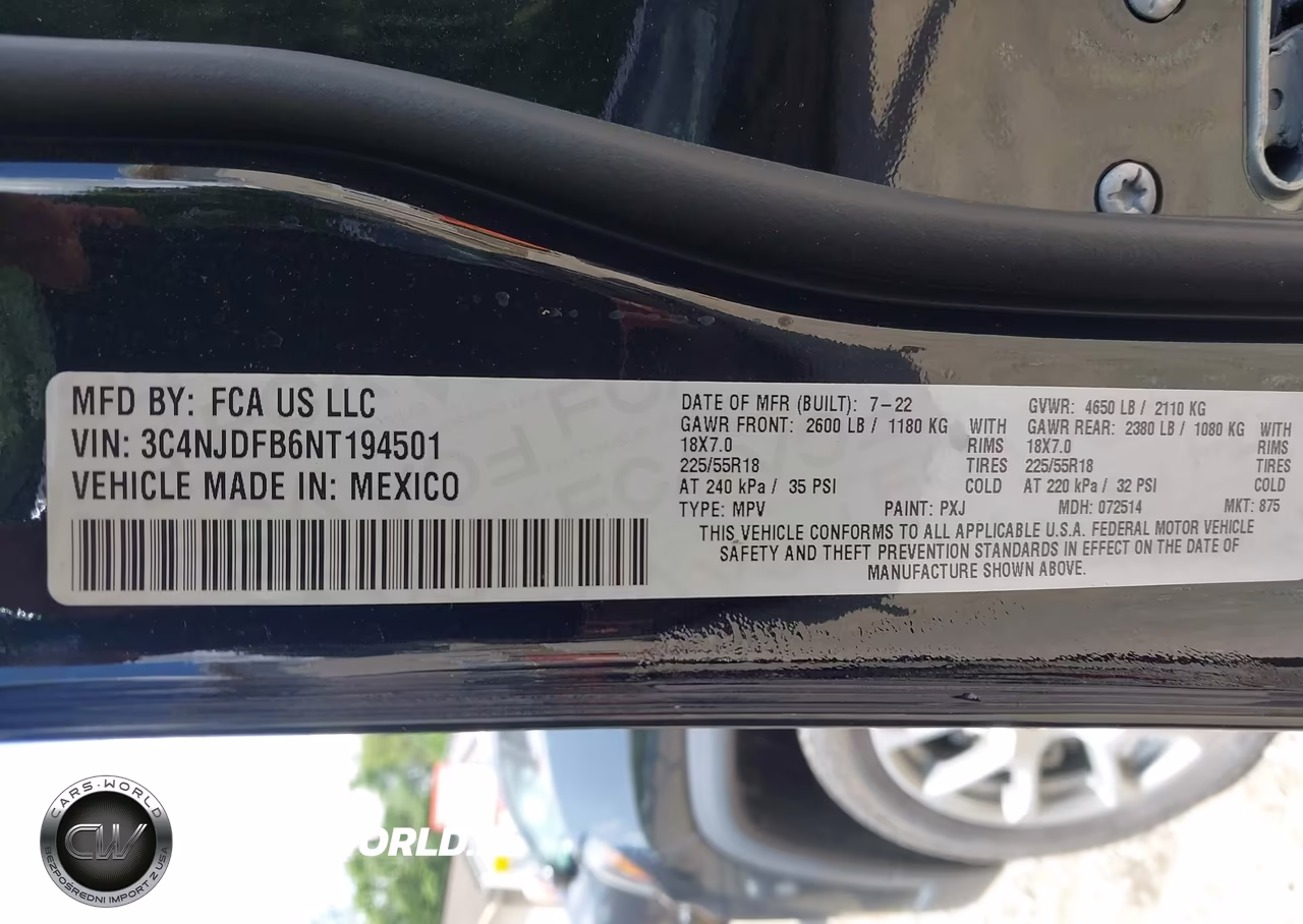 2022 Jeep Compass Latitude Lux 4X4 VIN:3C4NJDFB6NT194501 - 9