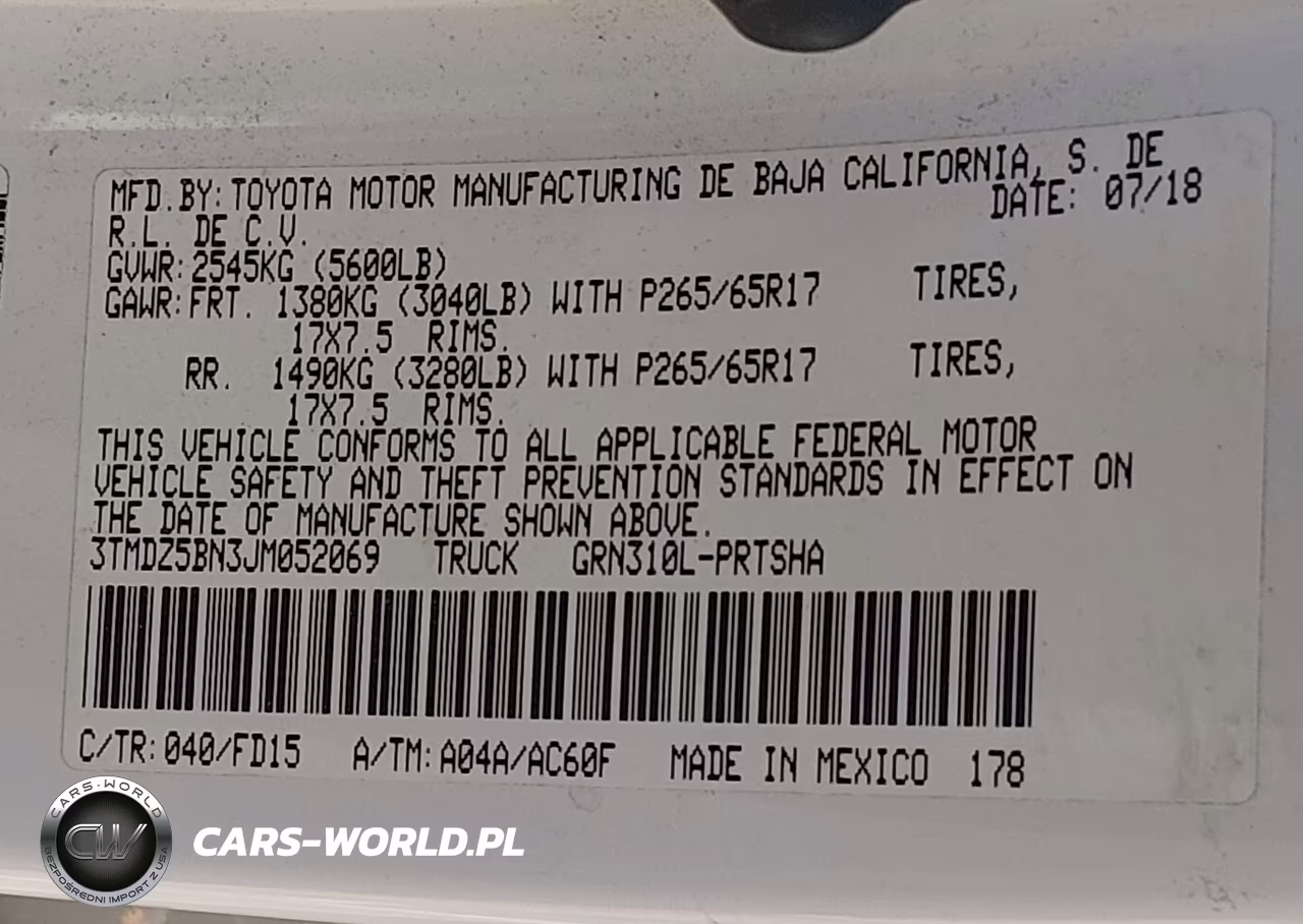 2018 Toyota Tacoma Trd Sport VIN:3TMDZ5BN3JM052069 - 9
