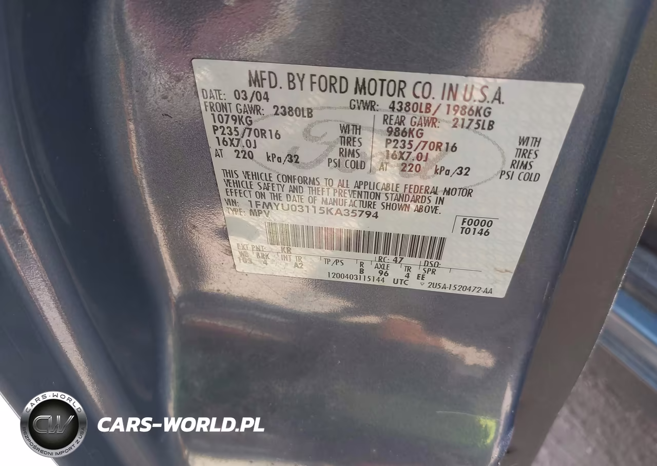2005 Ford Escape Xlt VIN:1FMYU03115KA35794 - 9