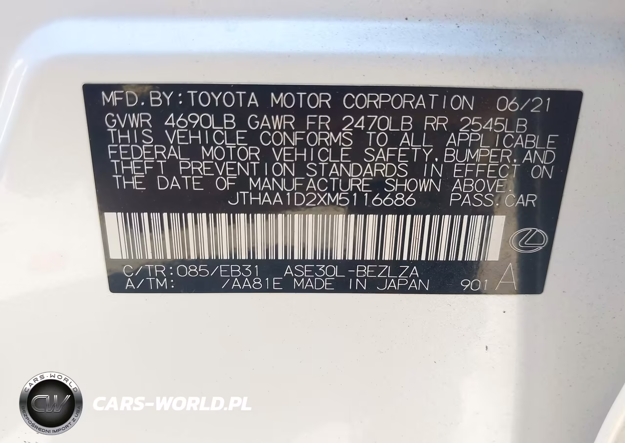 2021 Lexus Is 300 VIN:JTHAA1D2XM5116686 - 9