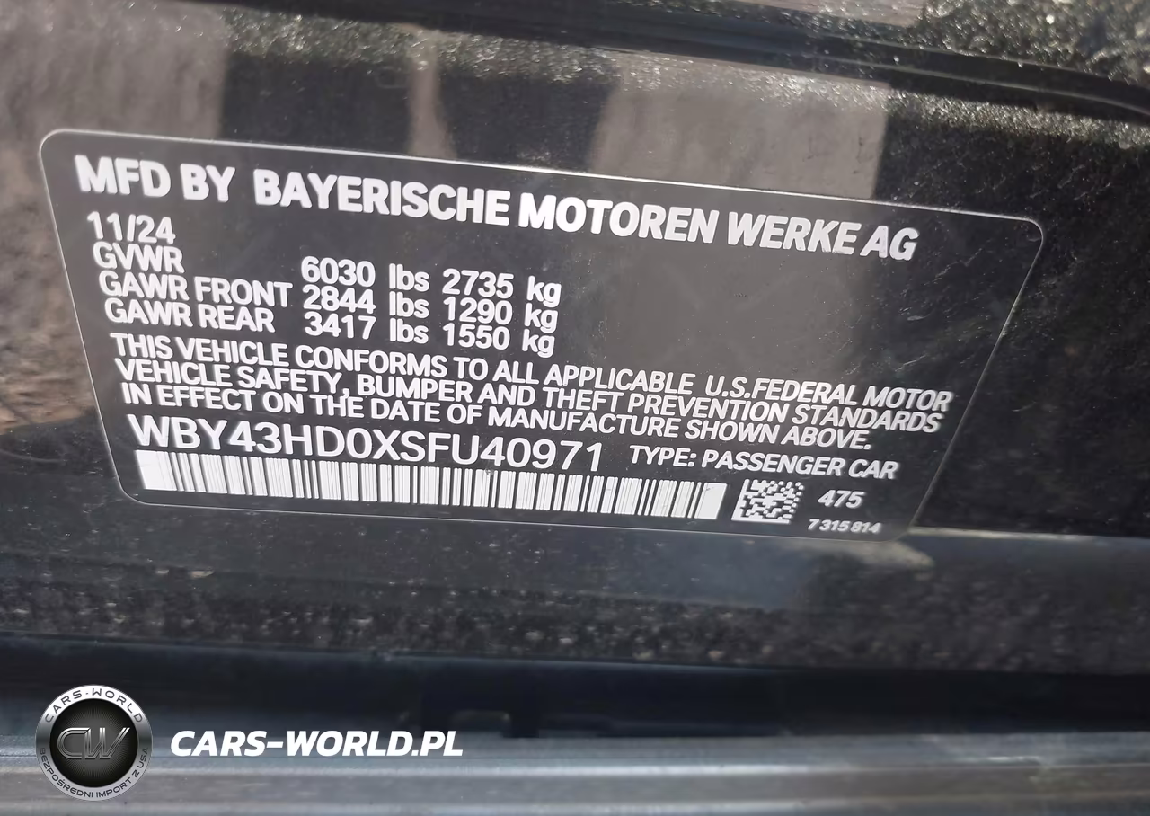2025 BMW I4 Gran Coupe xDrive40 VIN:WBY43HD0XSFU40971 - 9