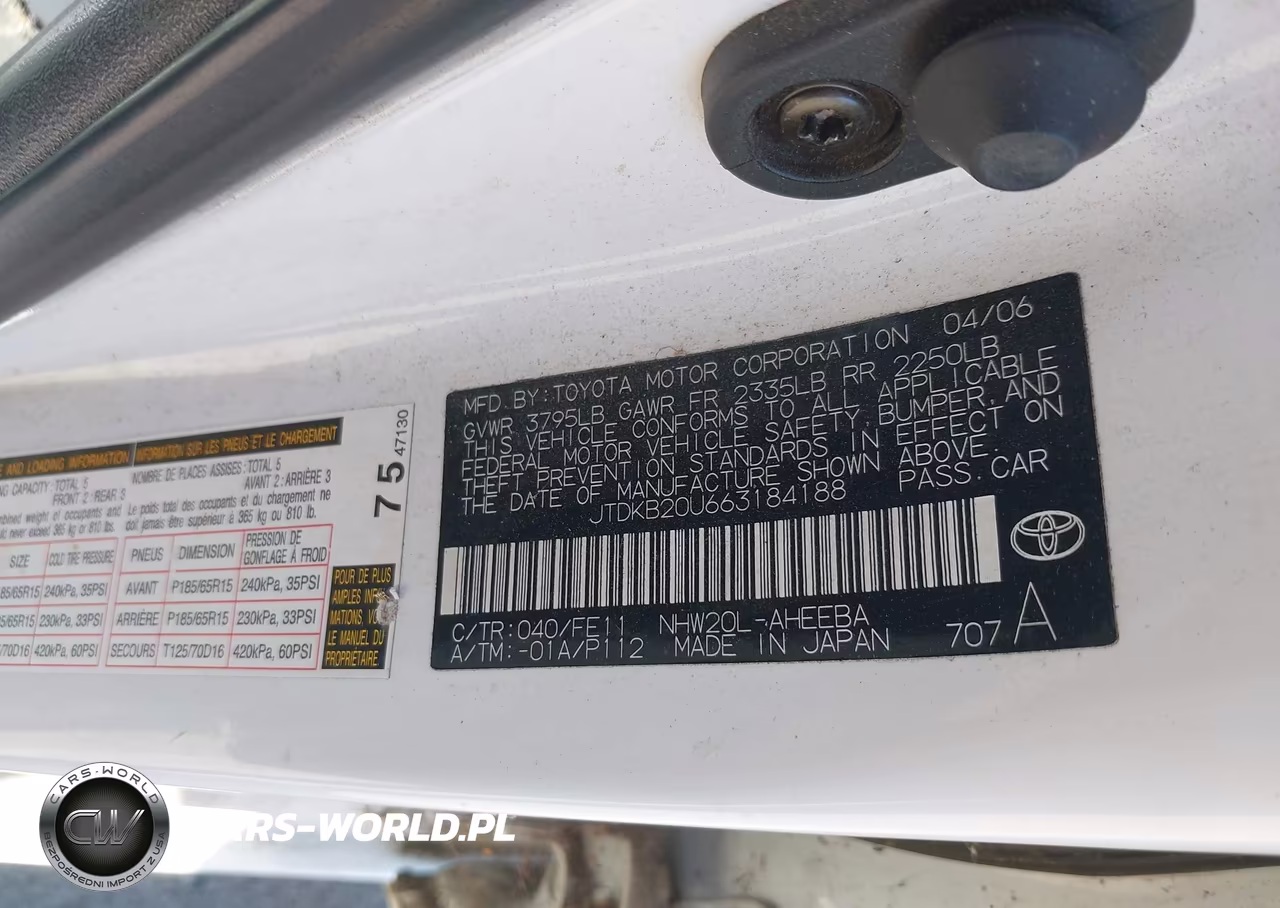 2006 Toyota Prius VIN:JTDKB20U663184188 - 9