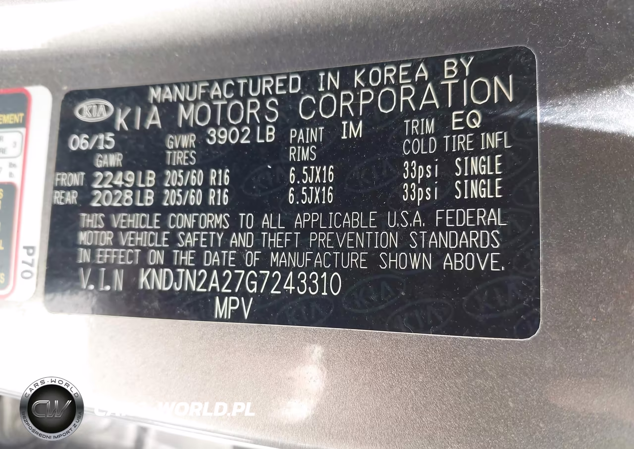 2016 Kia Soul VIN:KNDJN2A27G7243310 - 9