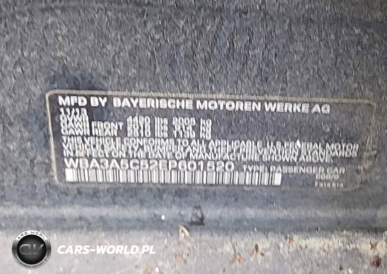 2014 BMW 328I VIN:WBA3A5C52EP601520 - 9