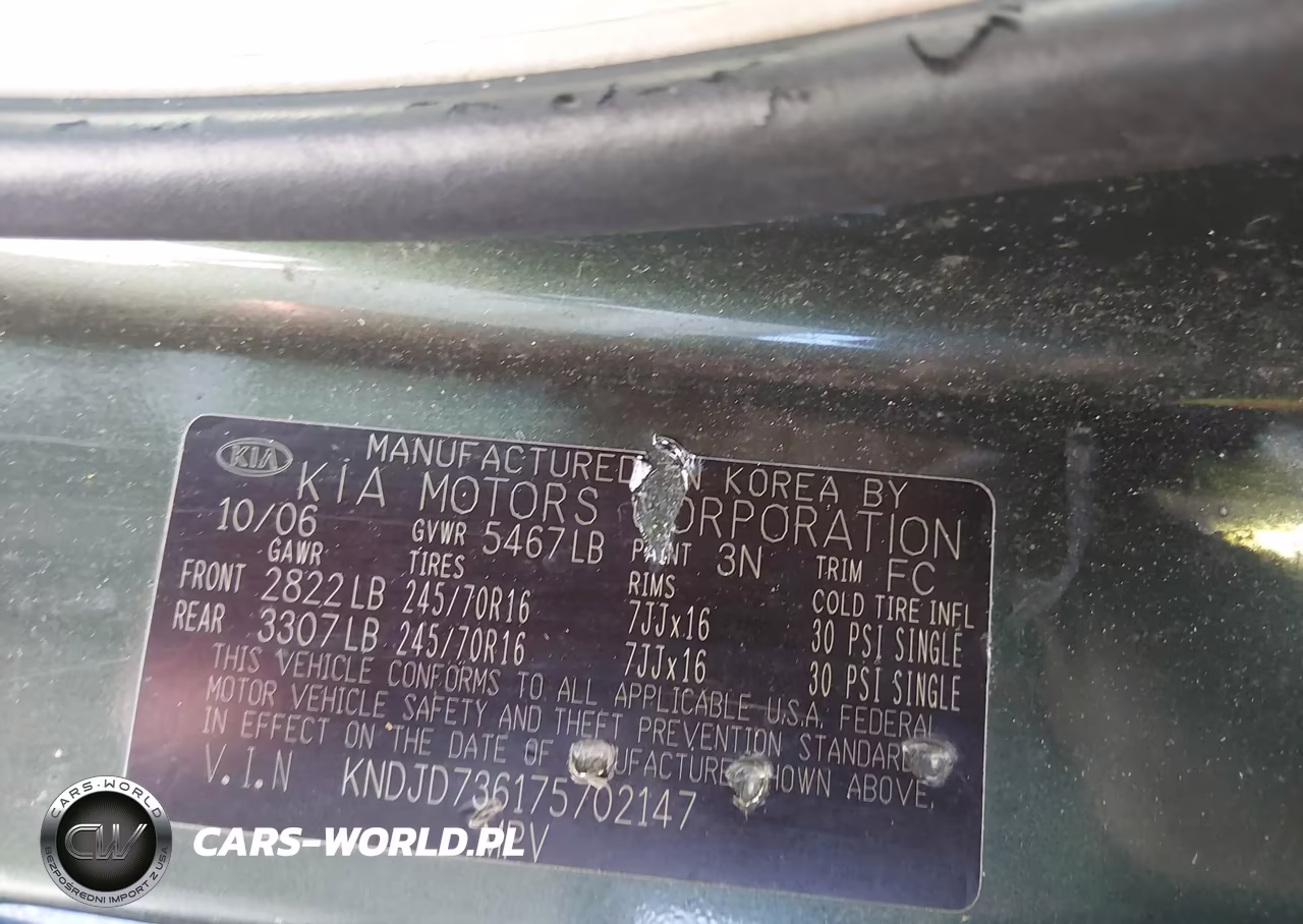 2007 Kia Sorento Lx VIN:KNDJD736175702147 - 9