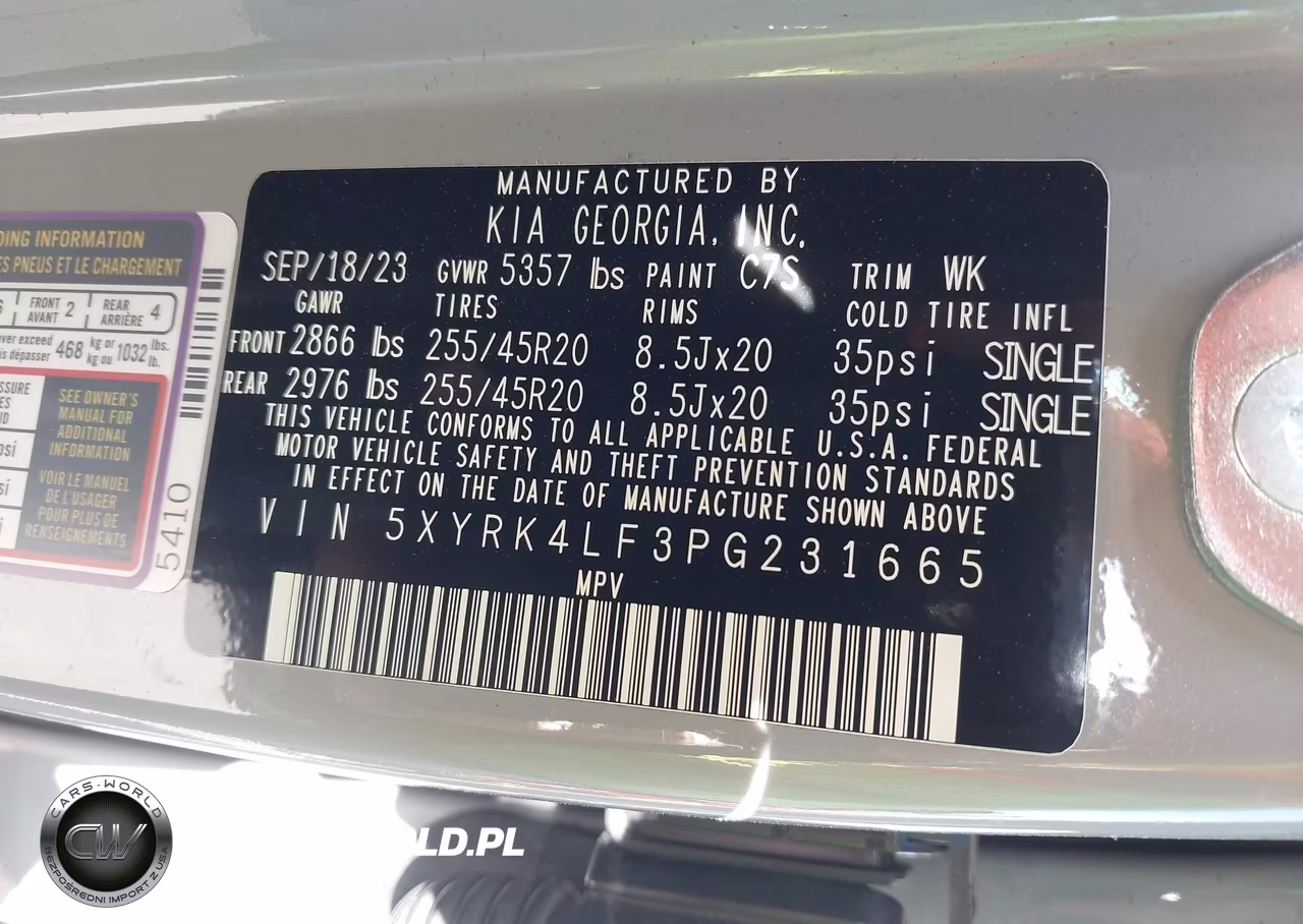 2023 Kia Sorento Sx VIN:5XYRK4LF3PG231665 - 9