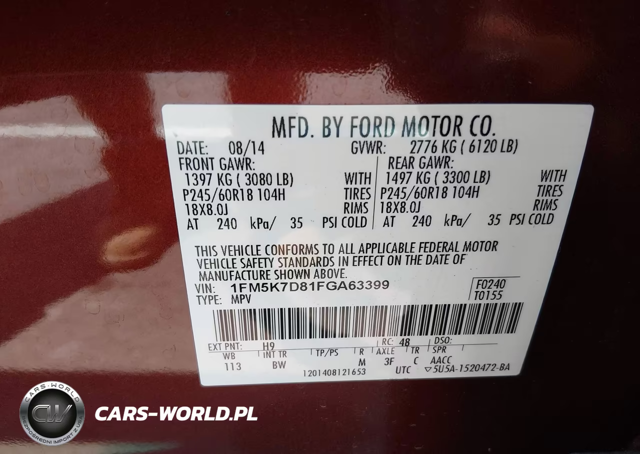 2015 Ford Explorer Xlt VIN:1FM5K7D81FGA63399 - 9