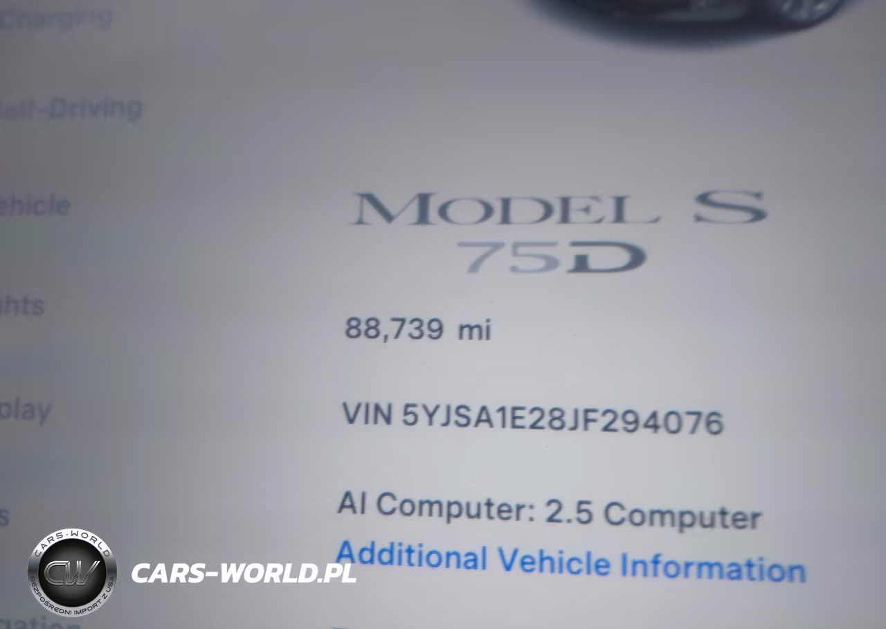 2018 Tesla Model S 100D-75D-P100D VIN:5YJSA1E28JF294076 - 15