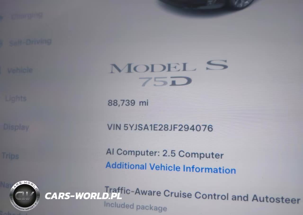 2018 Tesla Model S 100D-75D-P100D VIN:5YJSA1E28JF294076 - 7