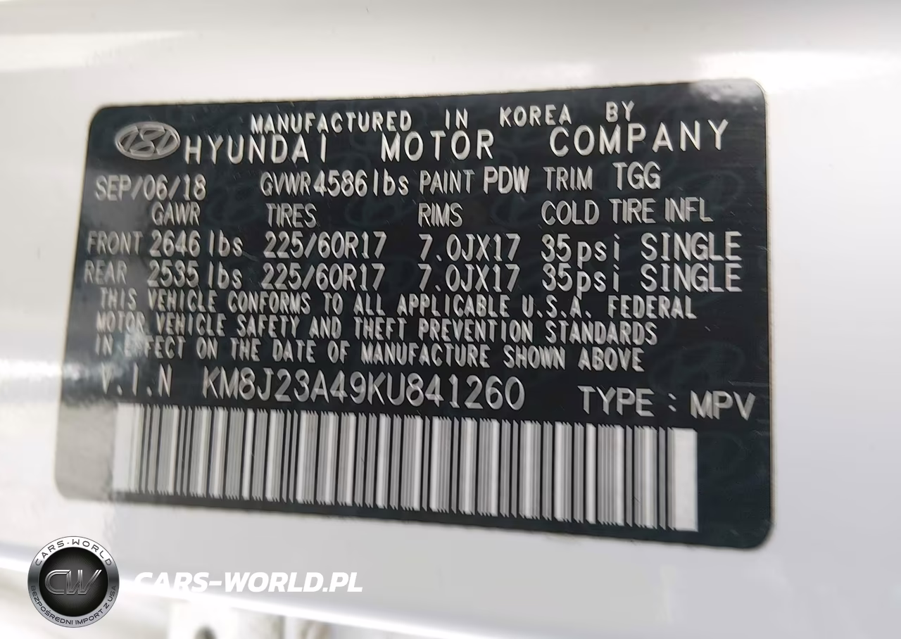 2019 Hyundai Tucson Se VIN:KM8J23A49KU841260 - 9