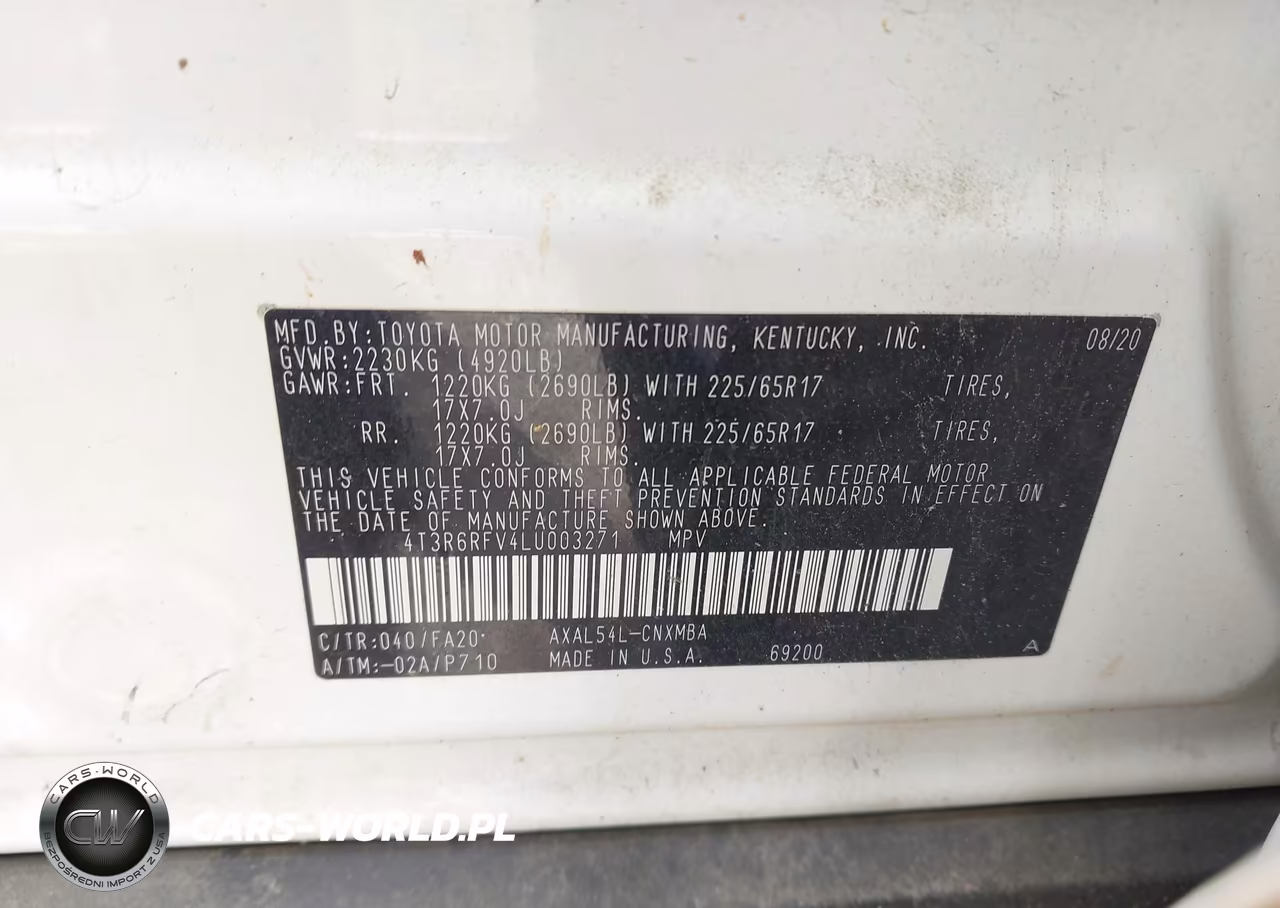 2020 Toyota Rav4 Hybrid Xle VIN:4T3R6RFV4LU003271 - 9