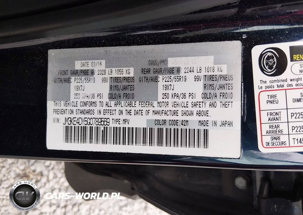 2016 Mazda Cx-5 Grand Touring VIN:JM3KE4DY5G0789569 - 9