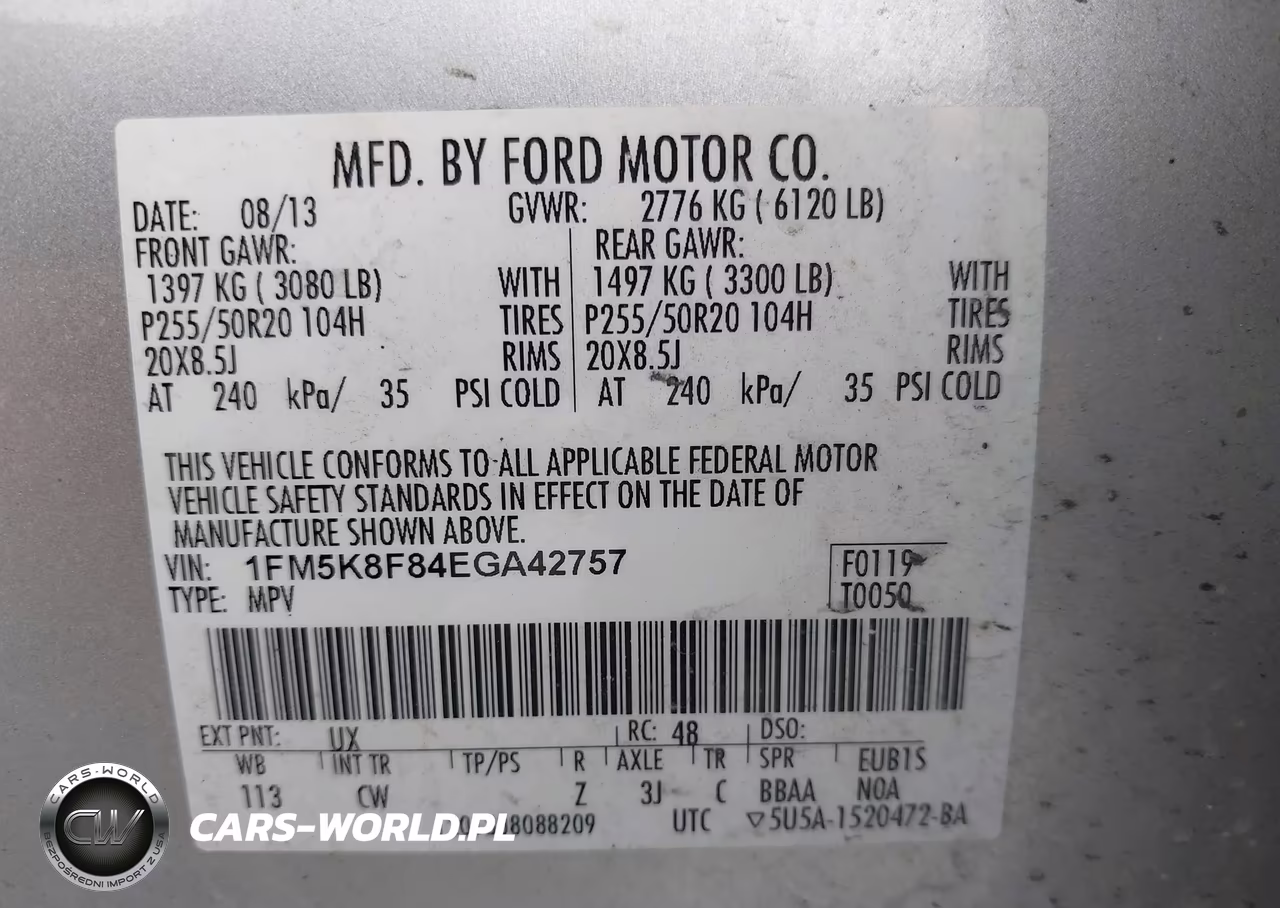2014 Ford Explorer Limited VIN:1FM5K8F84EGA42757 - 9