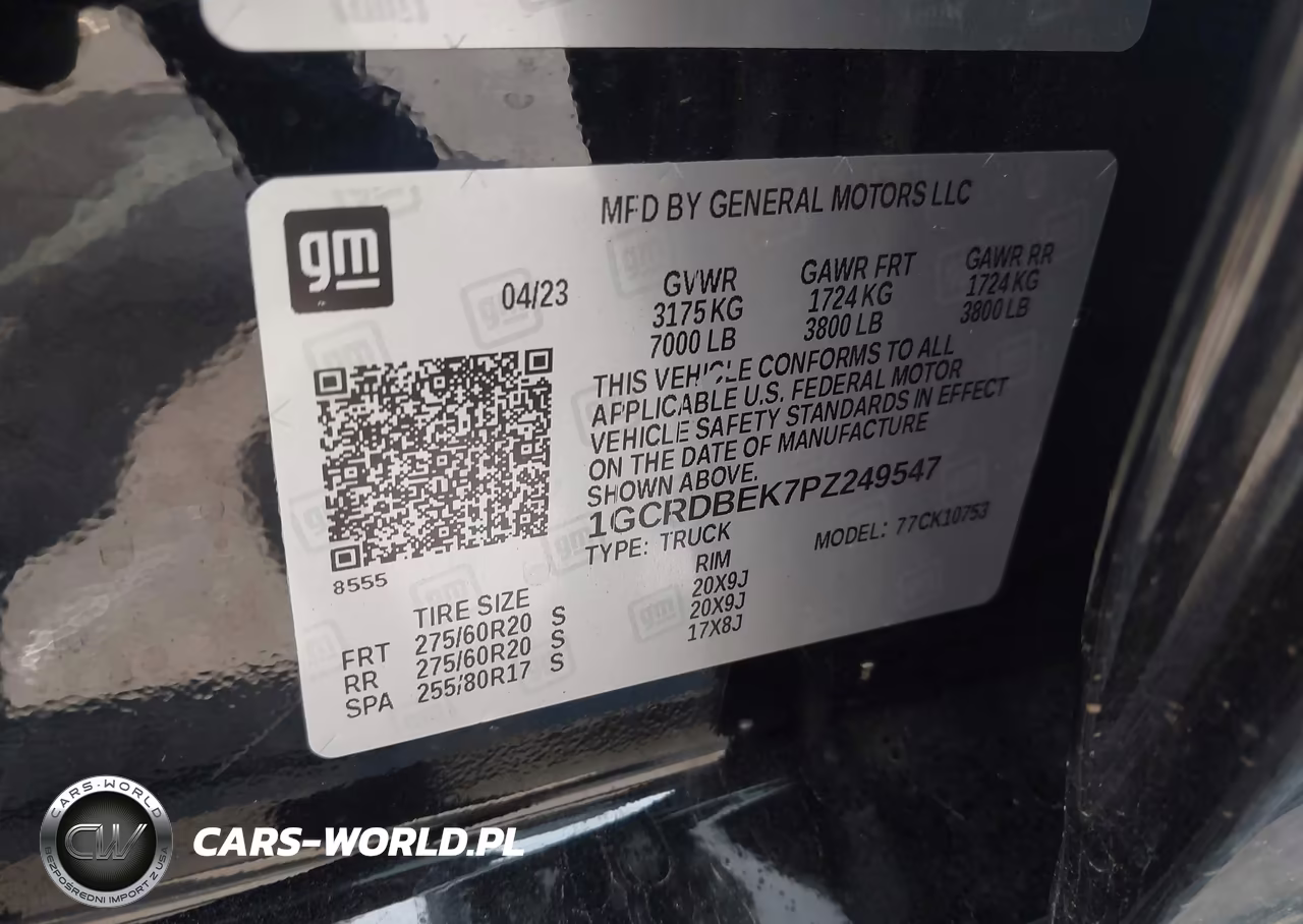 2023 Chevrolet Silverado 1500 4Wd Standard Bed Custom VIN:1GCRDBEK7PZ249547 - 9