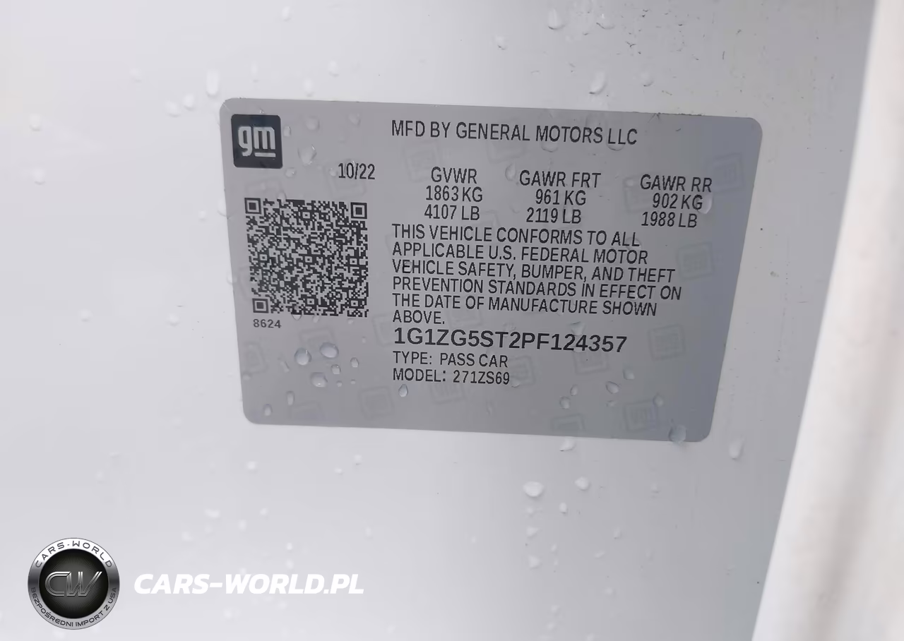 2023 Chevrolet Malibu Fwd Rs VIN:1G1ZG5ST2PF124357 - 9