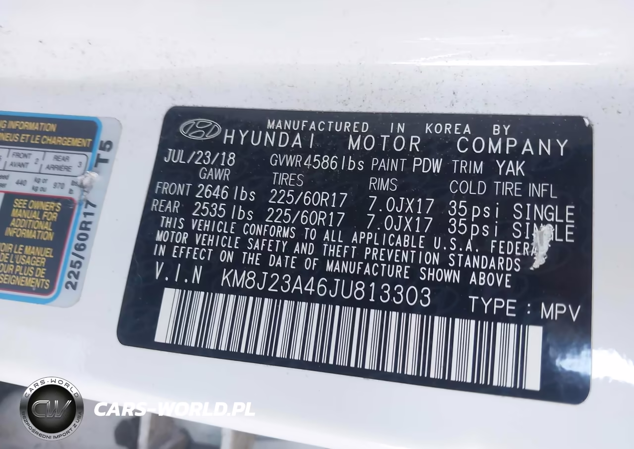 2018 Hyundai Tucson Se VIN:KM8J23A46JU813303 - 9