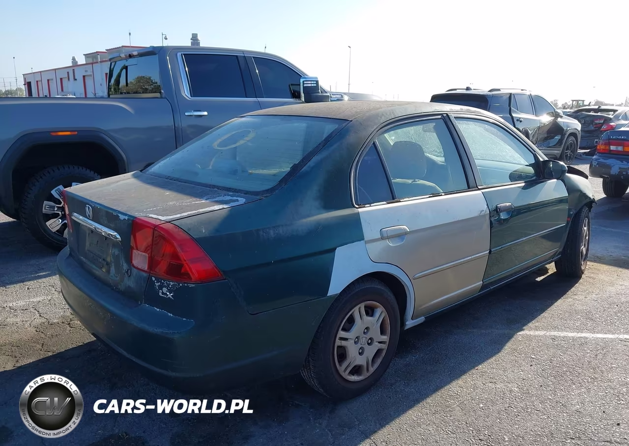 2001 Honda Civic Lx VIN:2HGES16501H613954 - 4