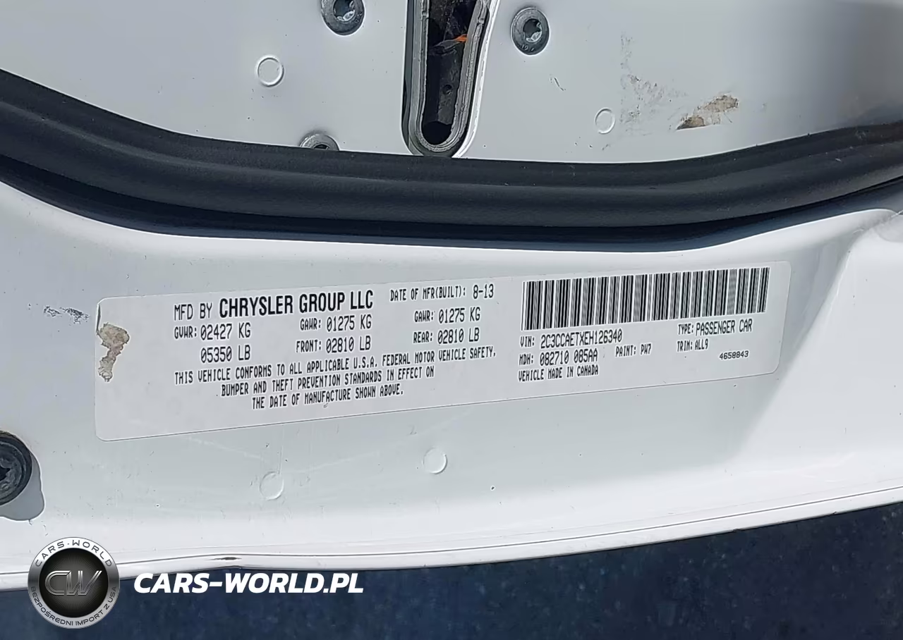 2014 Chrysler 300C VIN:2C3CCAETXEH126340 - 9