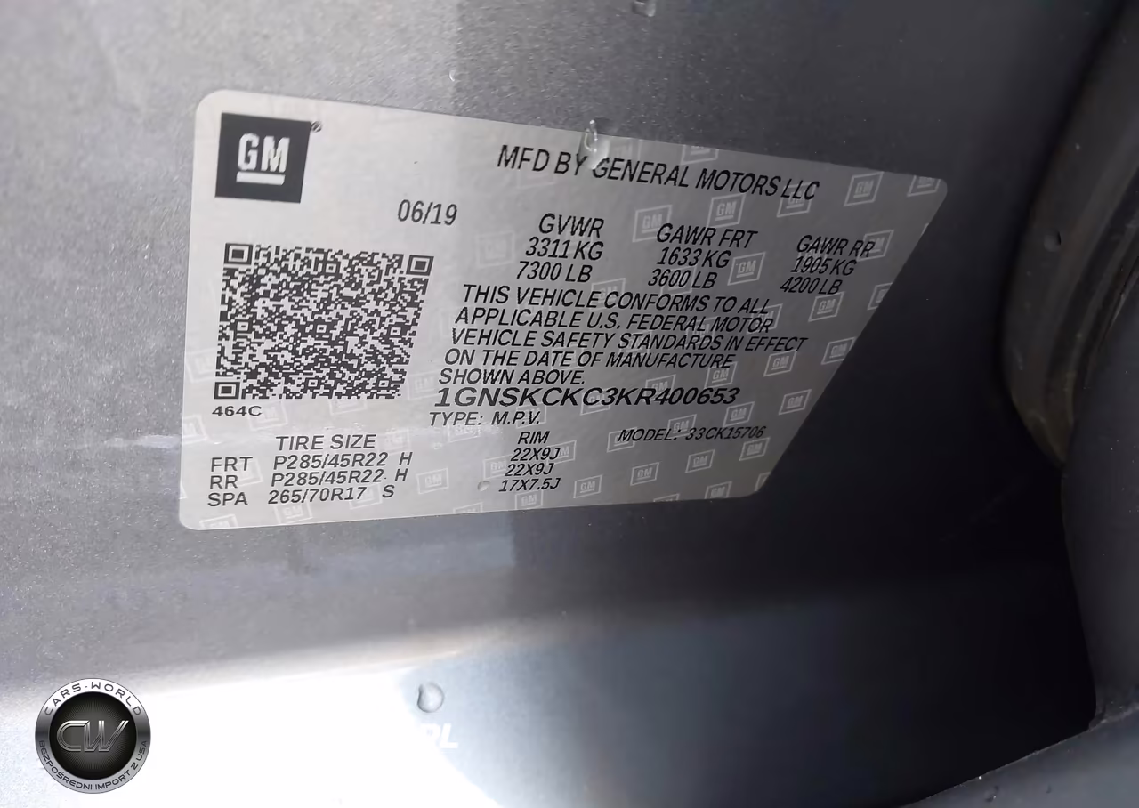 2019 Chevrolet Tahoe Premier VIN:1GNSKCKC3KR400653 - 9