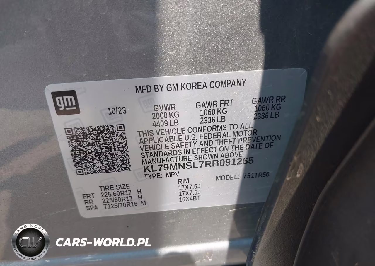 2024 Chevrolet Trailblazer Awd Ls VIN:KL79MNSL7RB091265 - 9