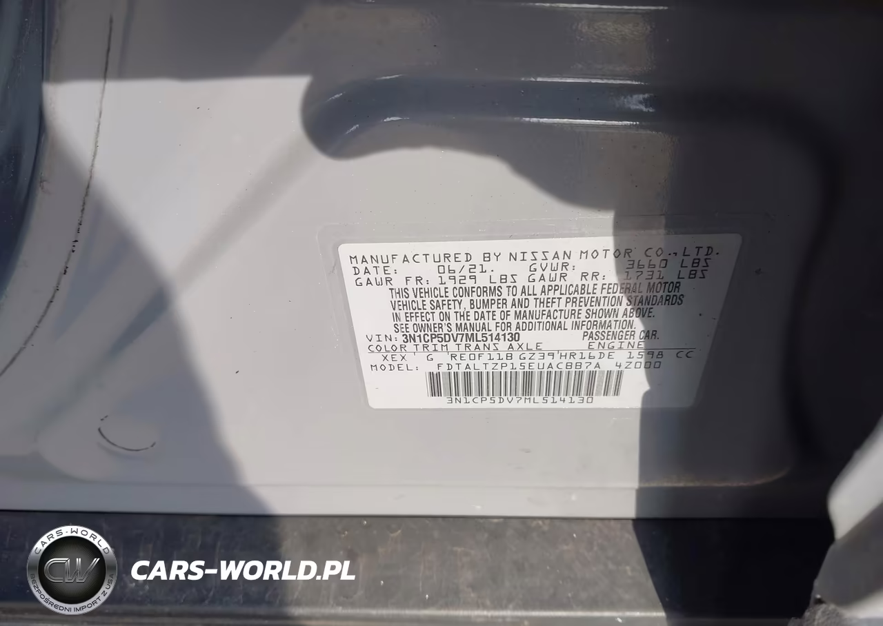 2021 Nissan Kicks Sr Xtronic Cvt VIN:3N1CP5DV7ML514130 - 9