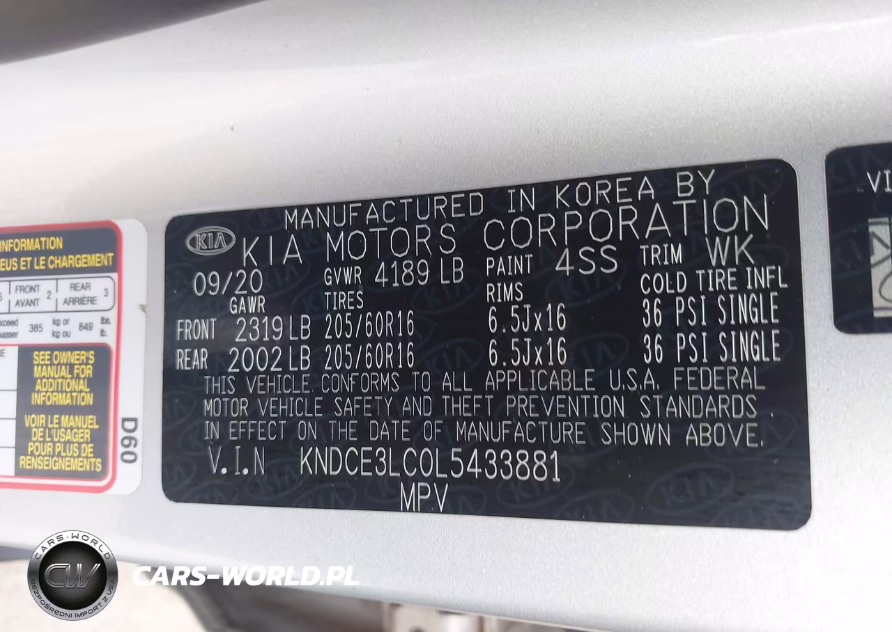2020 Kia Niro Ex Premium VIN:KNDCE3LC0L5433881 - 9
