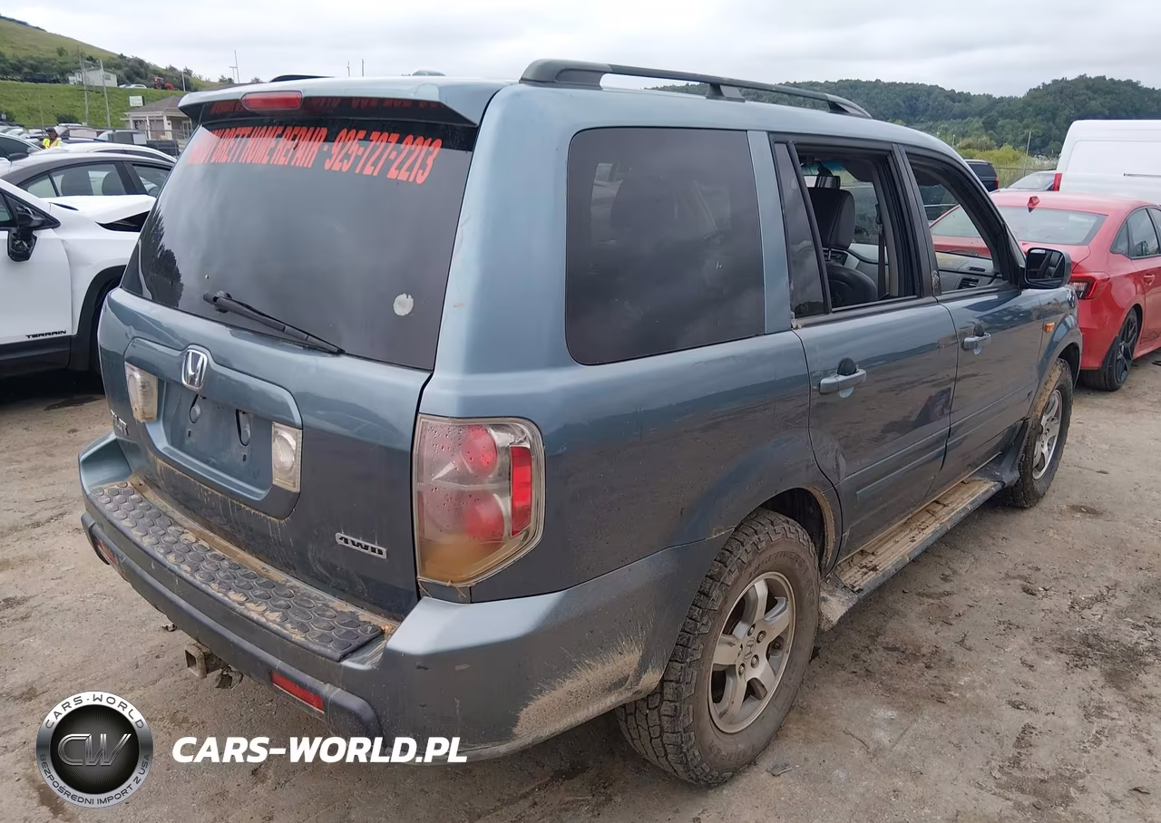 2007 Honda Pilot Ex-L VIN:2HKYF18537H531326 - 4