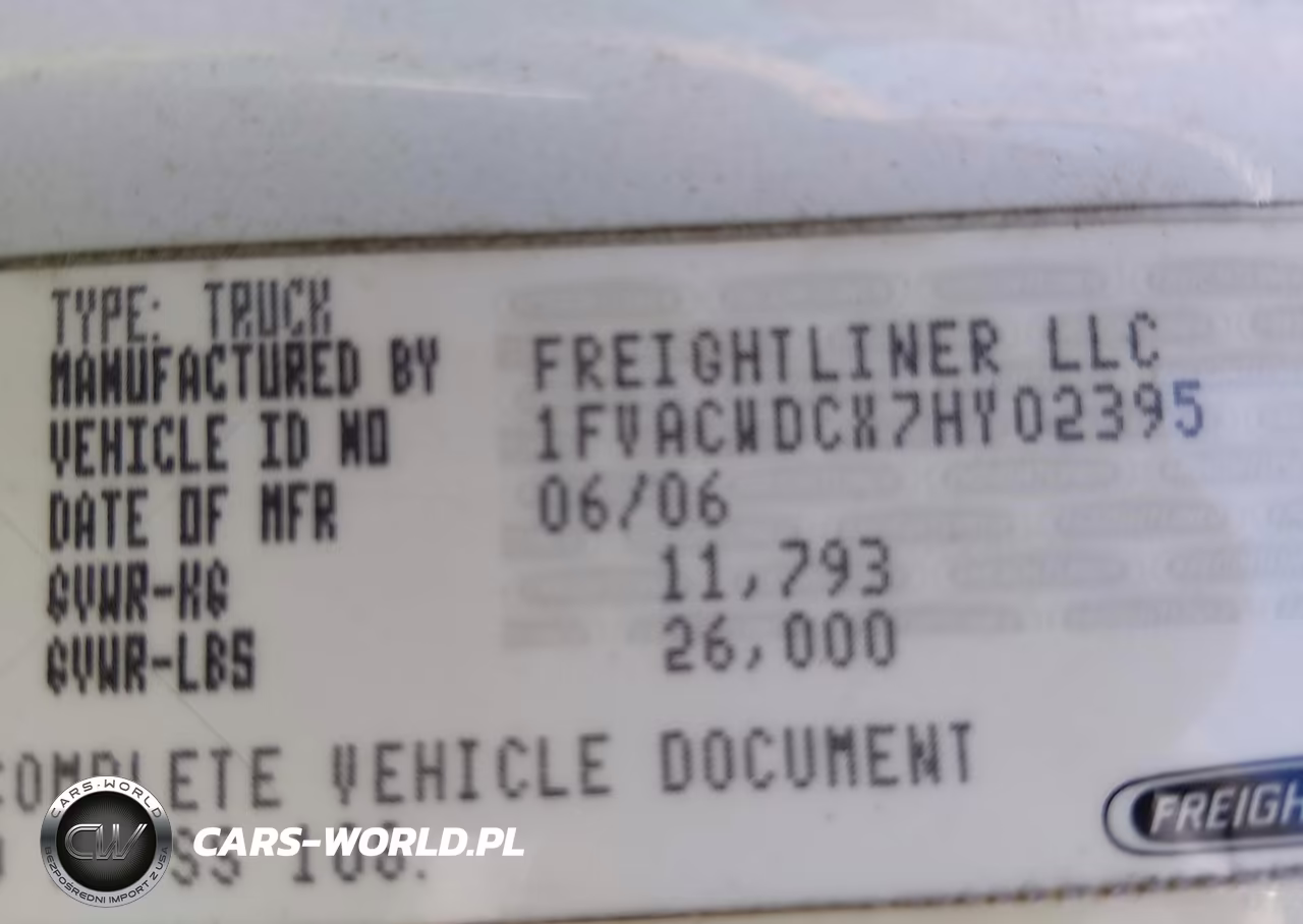 2007 Freightliner M2 106 Medium Duty VIN:1FVACWDCX7HY02395 - 8