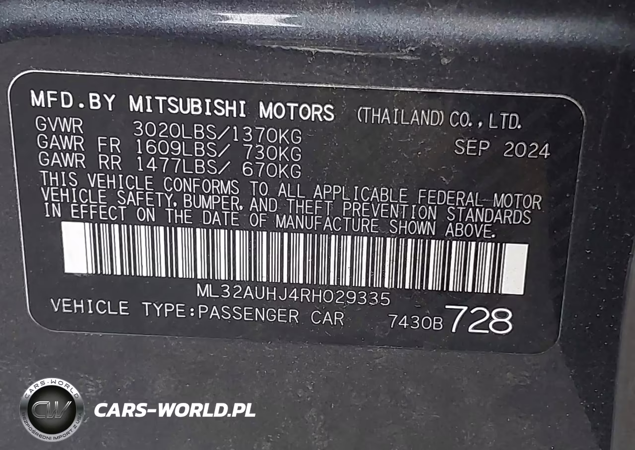 2024 Mitsubishi Mirage Es-Le VIN:ML32AUHJ4RH029335 - 9